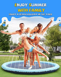 Inflatable Water Spray Pool Splash Pad Summer Outdoor Backyard Sprinkler Play Mat for Kids Dogs